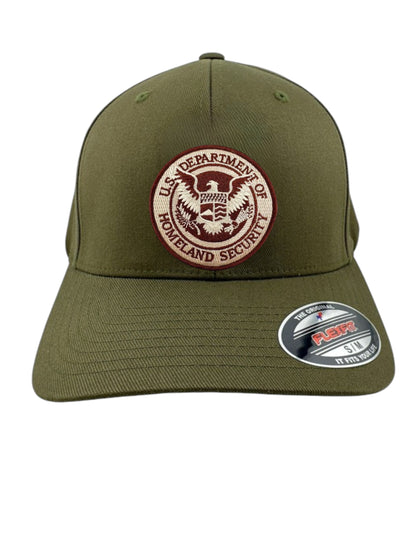 DHS SEAL EMBROIDERED FLEXFIT HAT