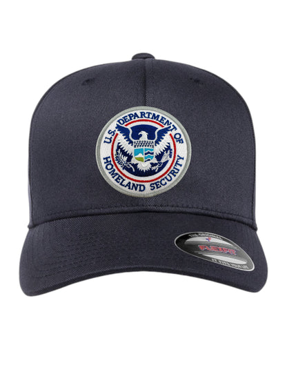 DHS SEAL EMBROIDERED FLEXFIT HAT