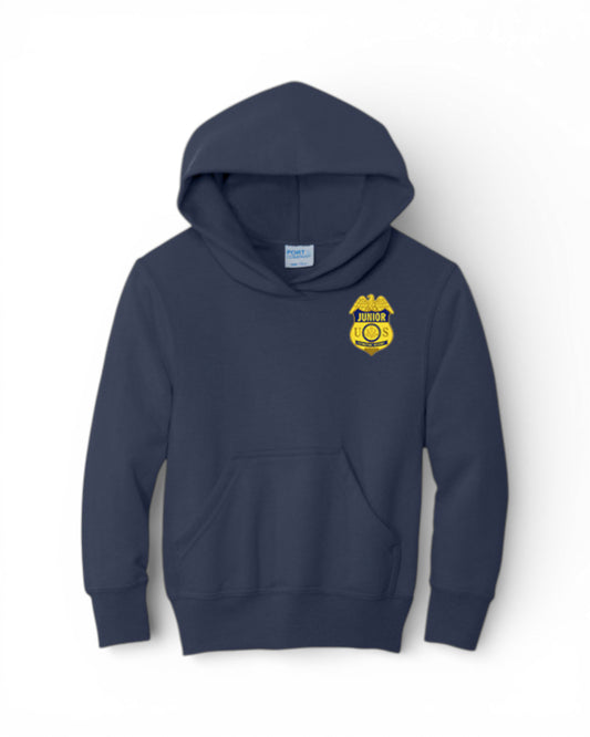 JUNIOR FEDERAL AGENT KID'S HOODED SWEATSHIRT-PC90YH