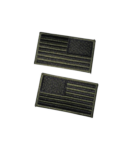 U.S. FLAG PATCH OD GREEN/BLACK