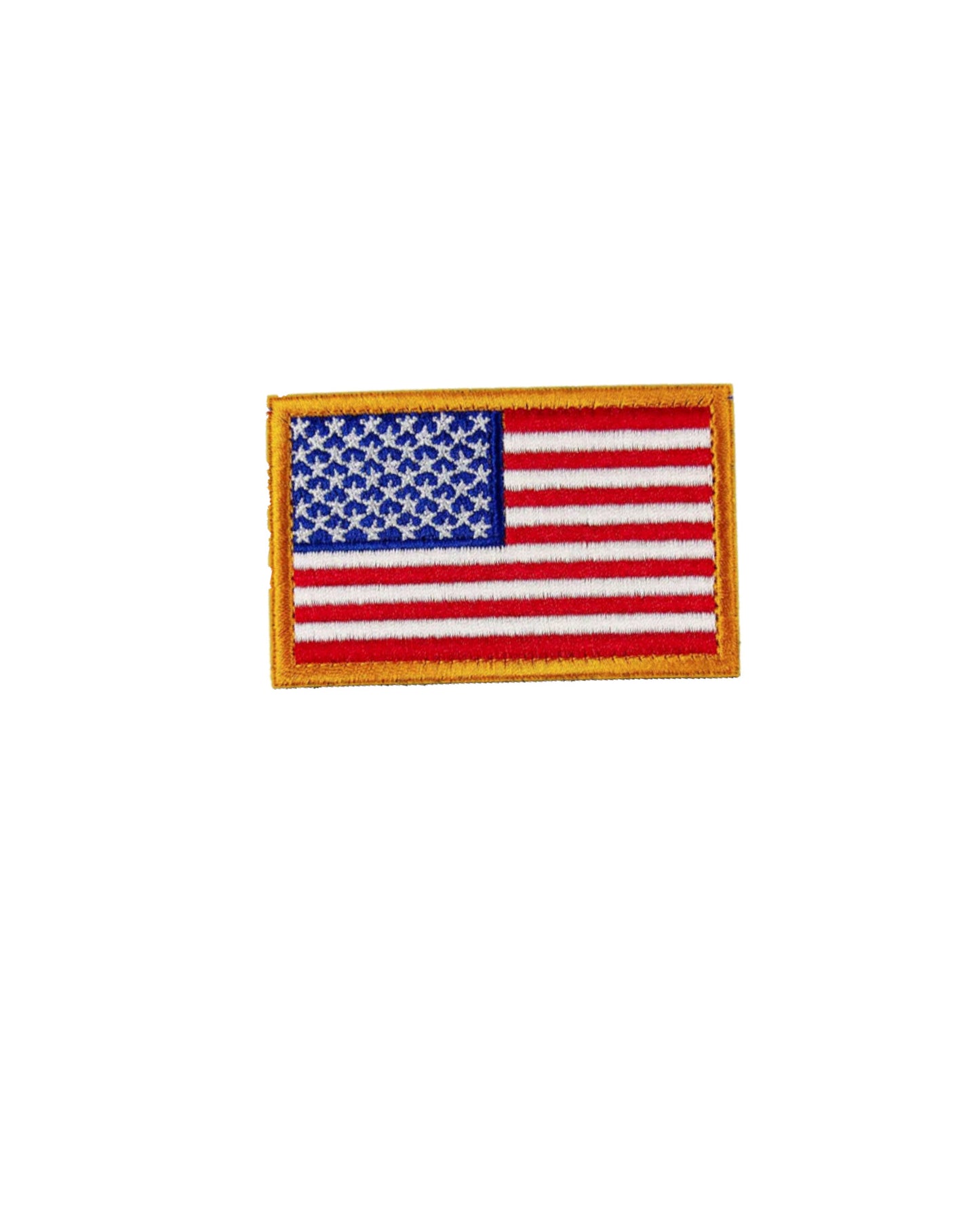 U.S. FLAG PATCH RED/WHITE/BLUE- GOLD TRIM