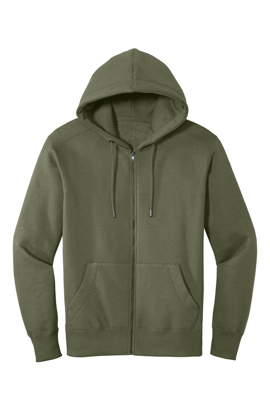 DISTRICT PERFECT WEIGHT FLEECE FULL ZIP HOODIE-DT1103