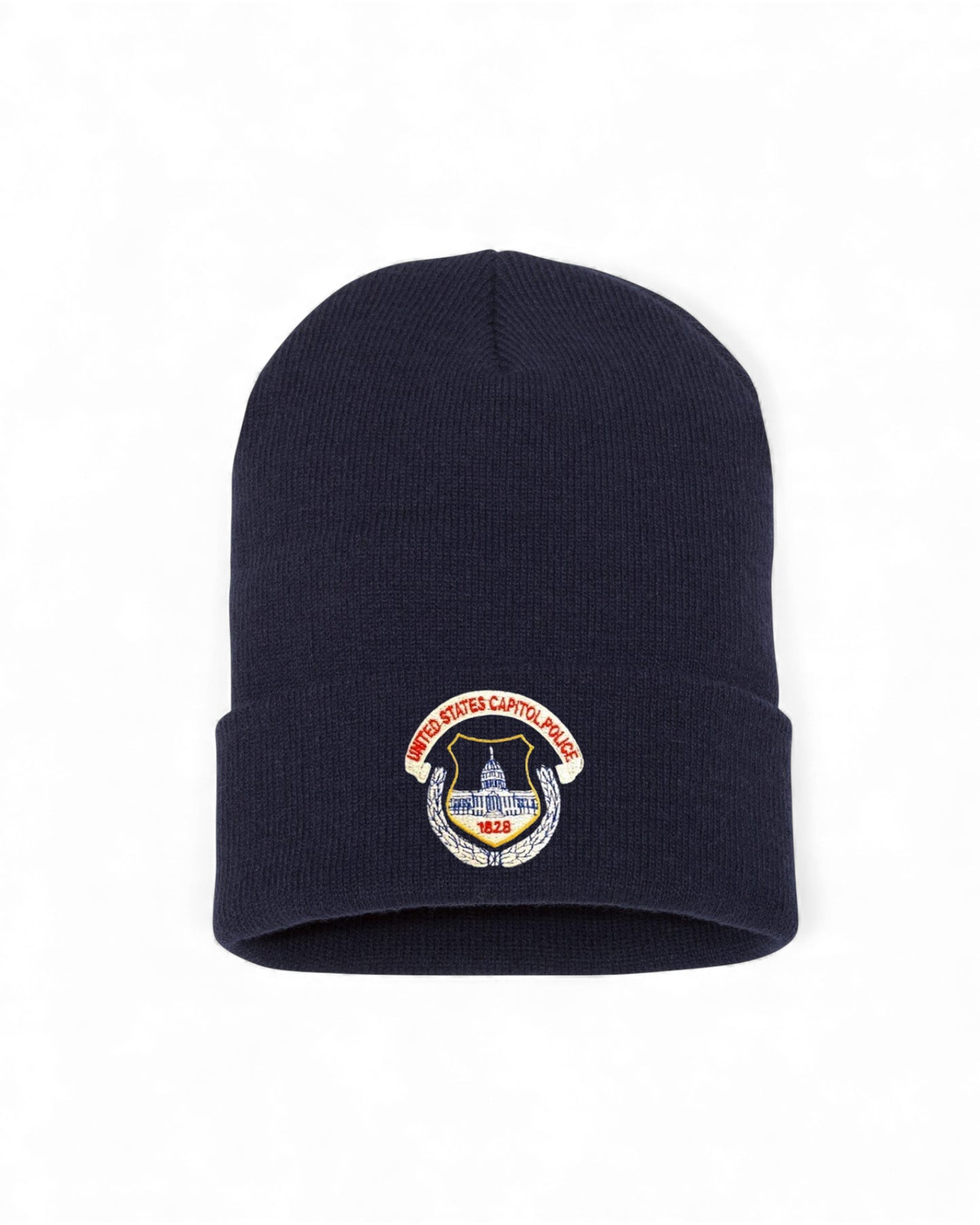 U.S. CAPITOL POLICE SEAL CUFFED KNIT BEANIE
