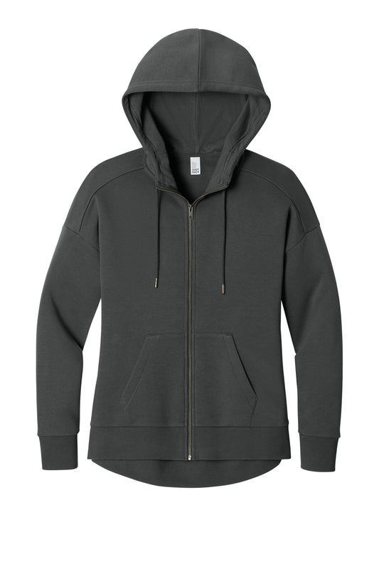 LADIE'S DISTRICT PERFECT WEIGHT FLEECE FULL ZIP HOODIE-DT1104