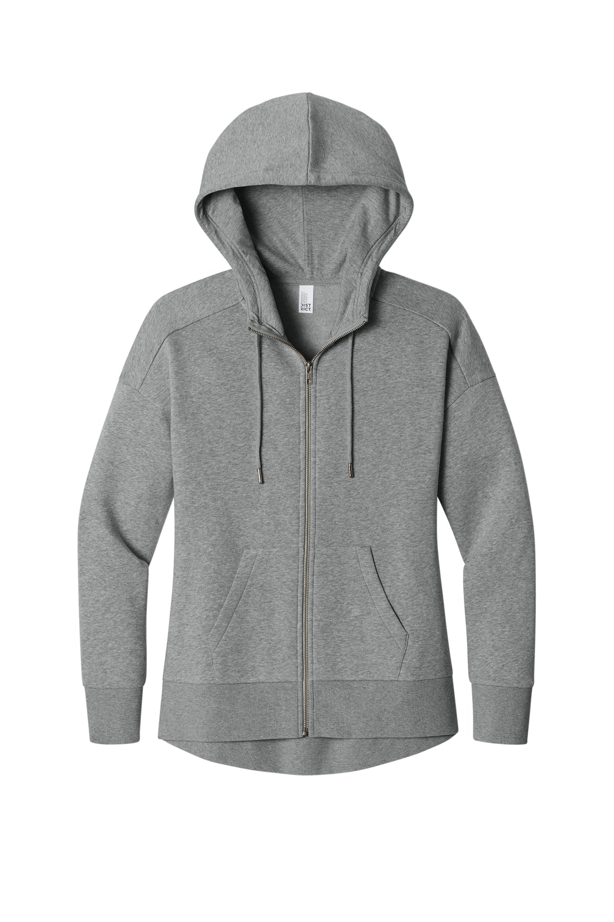 LADIE'S DISTRICT PERFECT WEIGHT FLEECE FULL ZIP HOODIE-DT1104