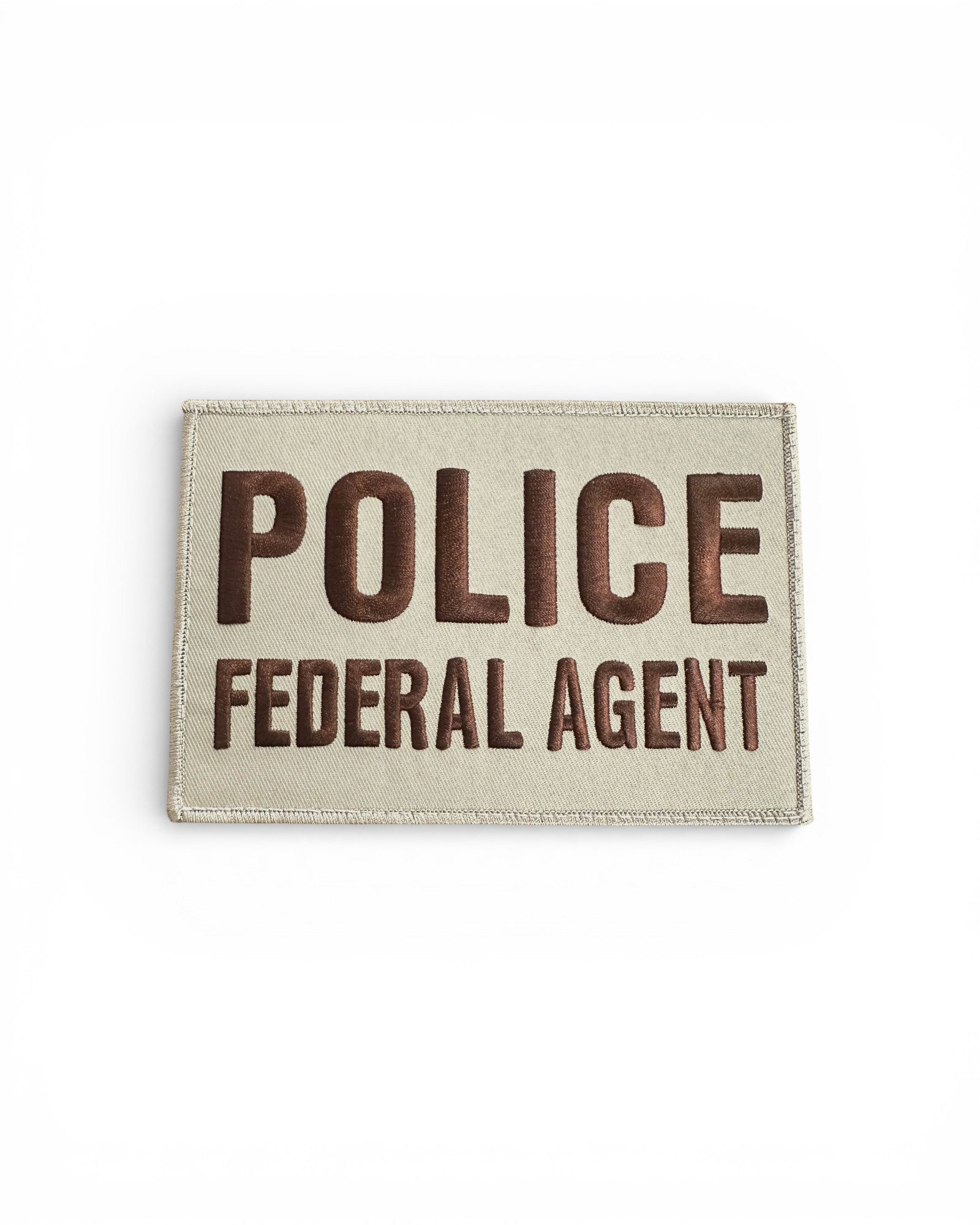 POLICE FEDERAL AGENT PATCH 6X4 W/ VELCRO-CLEARANCE – Sally's Cop Shop