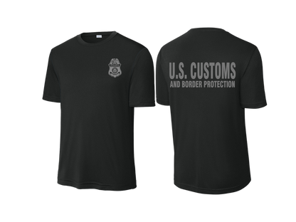 CBP OFFICER RAID WICKING T-SHIRT BLACK/GREY INK-ST350