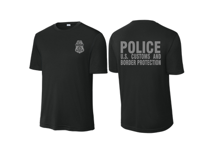 CBP OFFICER RAID WICKING T-SHIRT BLACK/GREY INK-ST350
