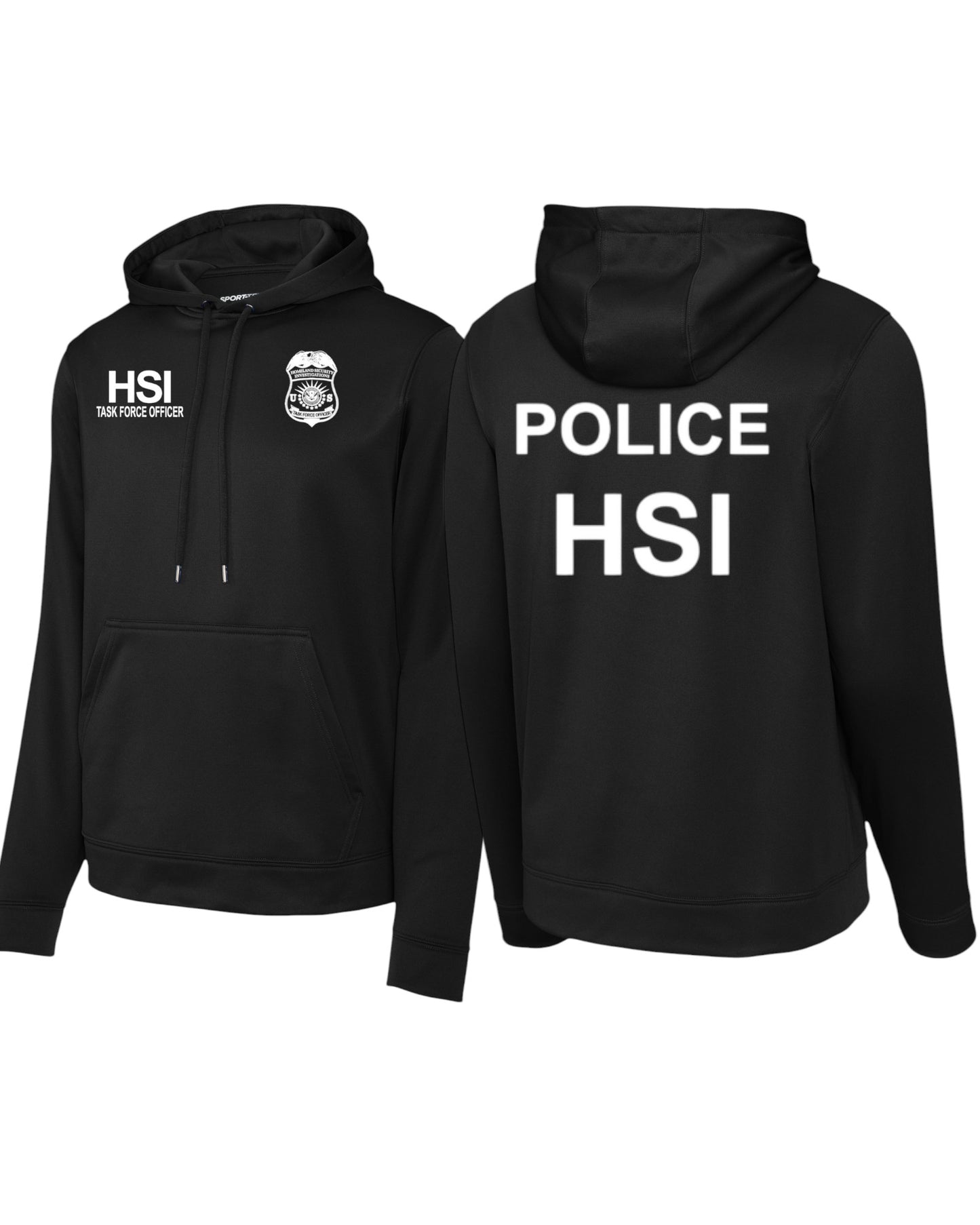 HSI TASK FORCE OFFICER WICKING HOODED SWEATSHIRT-F244 CLEARANCE