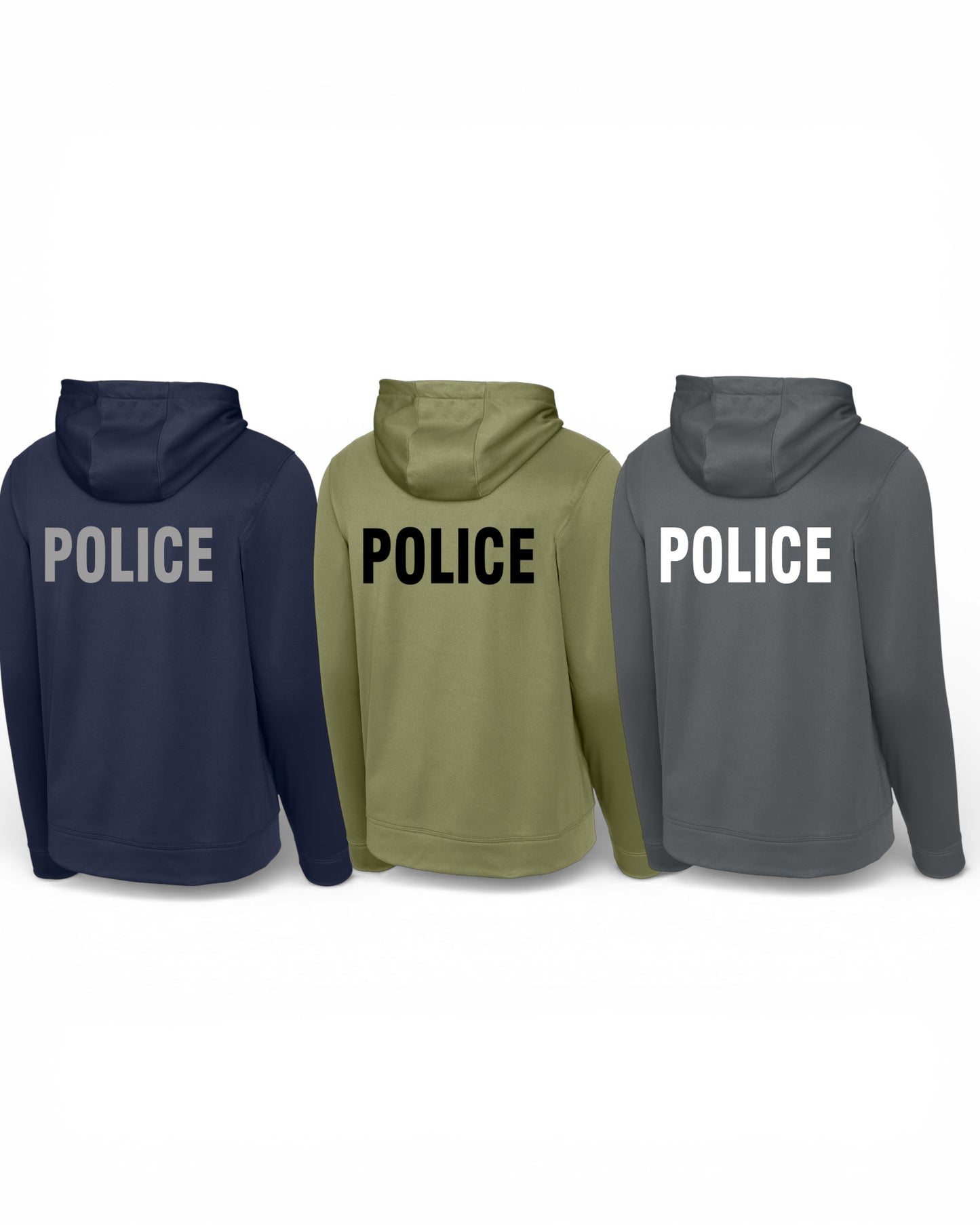 POLICE BACKPRINT SPORT-TEK SPORT-WICK HOODED PULLOVER F244