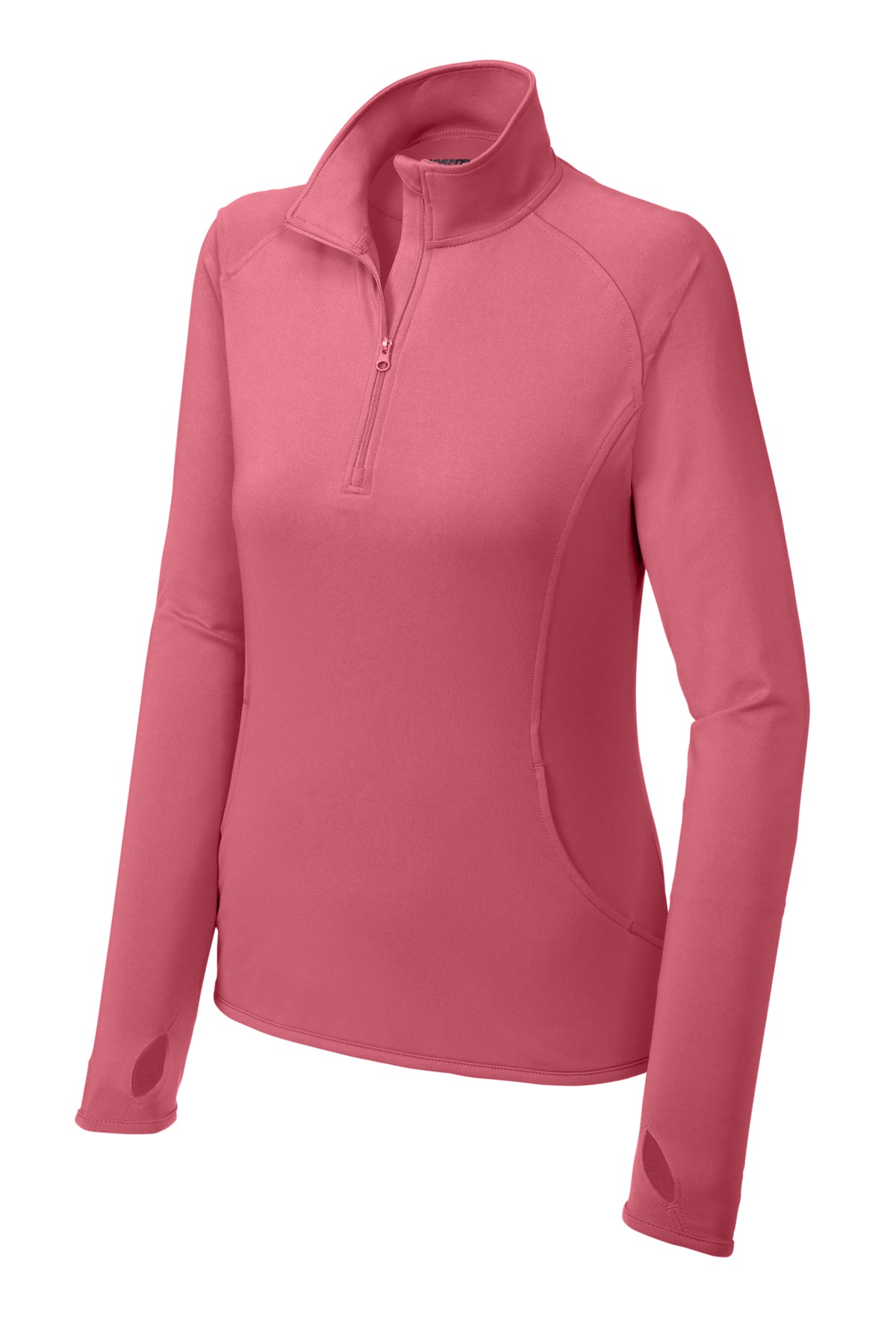 WOMEN'S SPORT-TEK SPORT WICK STRETCH 1/2 ZIP PULLOVER-LST850