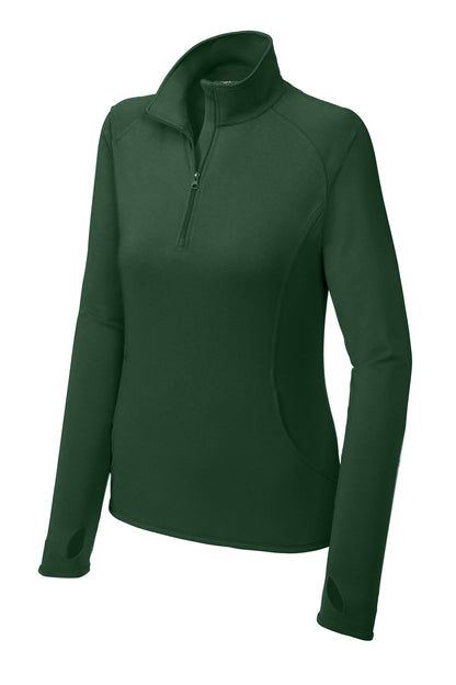 WOMEN'S SPORT-TEK SPORT WICK STRETCH 1/2 ZIP PULLOVER-LST850