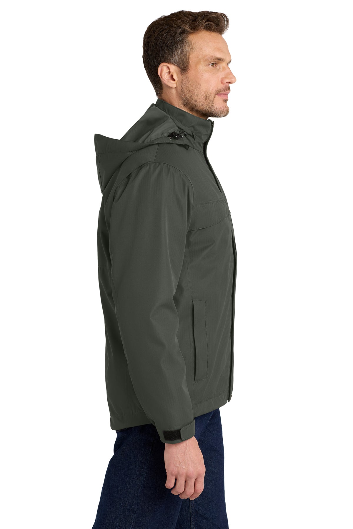 PORT AUTHORITY HERRINGBONE 3-IN-1 PARKA-J302