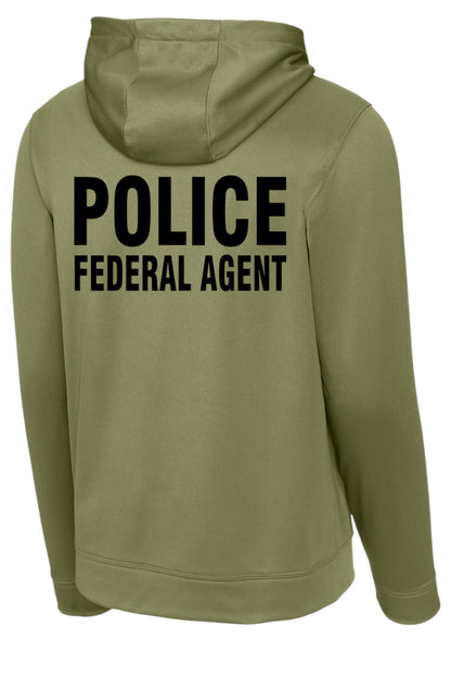 FWS S/A WICKING HOODIE-OD/BLACK-F244