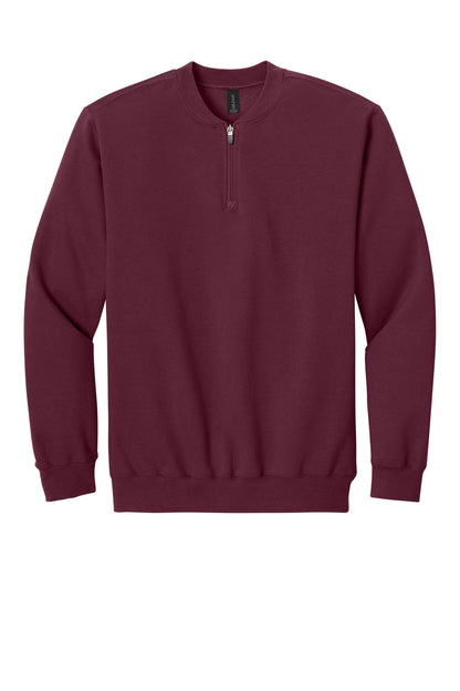GILDEN SOFTSTYLE MIDWEIGHT FLEECE 1/4 ZIP: SF008