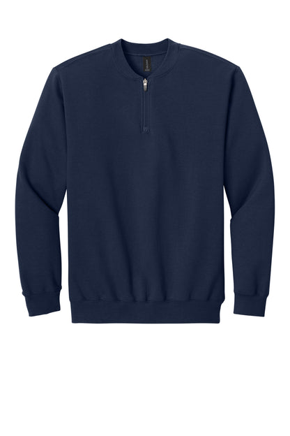 GILDEN SOFTSTYLE MIDWEIGHT FLEECE 1/4 ZIP: SF008