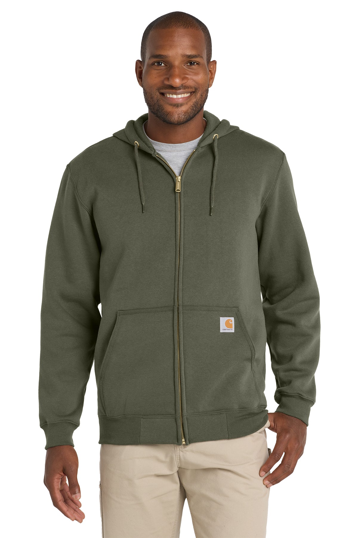CTK122 Carhartt Midweight Hooded Zip-Front Sweatshirt
