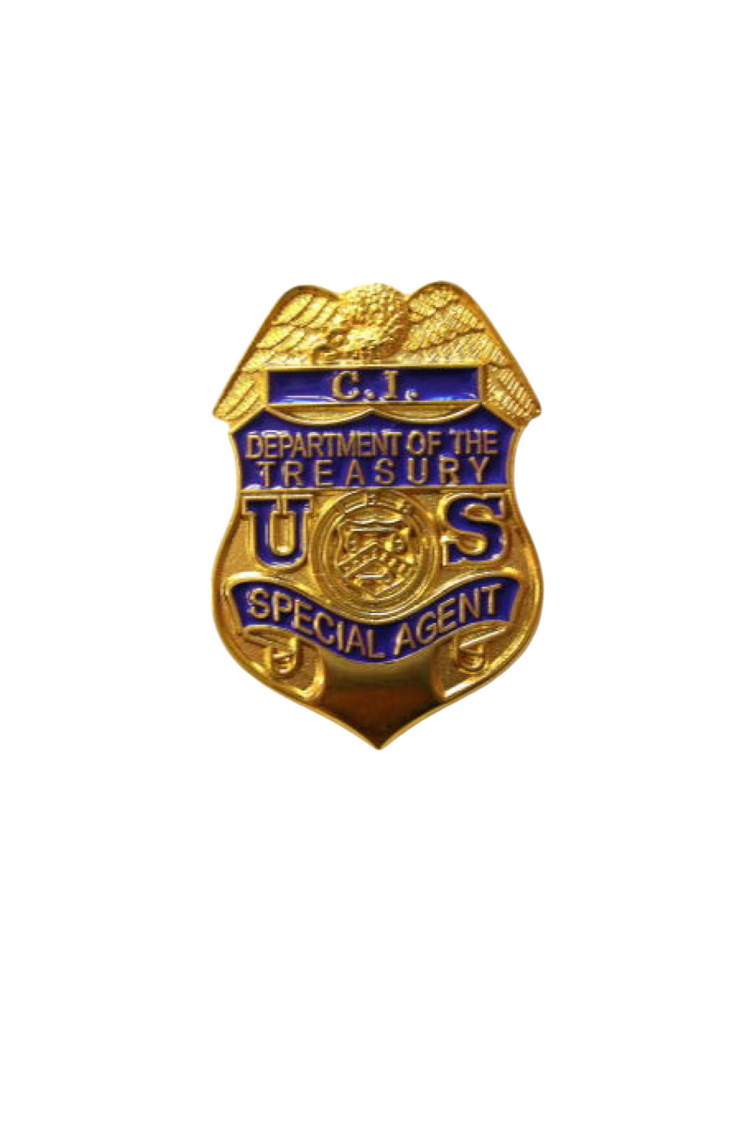 IRS-CI TIE PIN GOLD/NAVY – Sally's Cop Shop