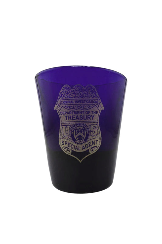 IRS ROUND NAVY SHOT GLASS