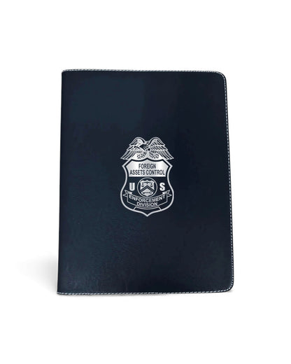 OFAC ENFORCEMENT ZIPPERED LEATHERLETTE PADFOLIO