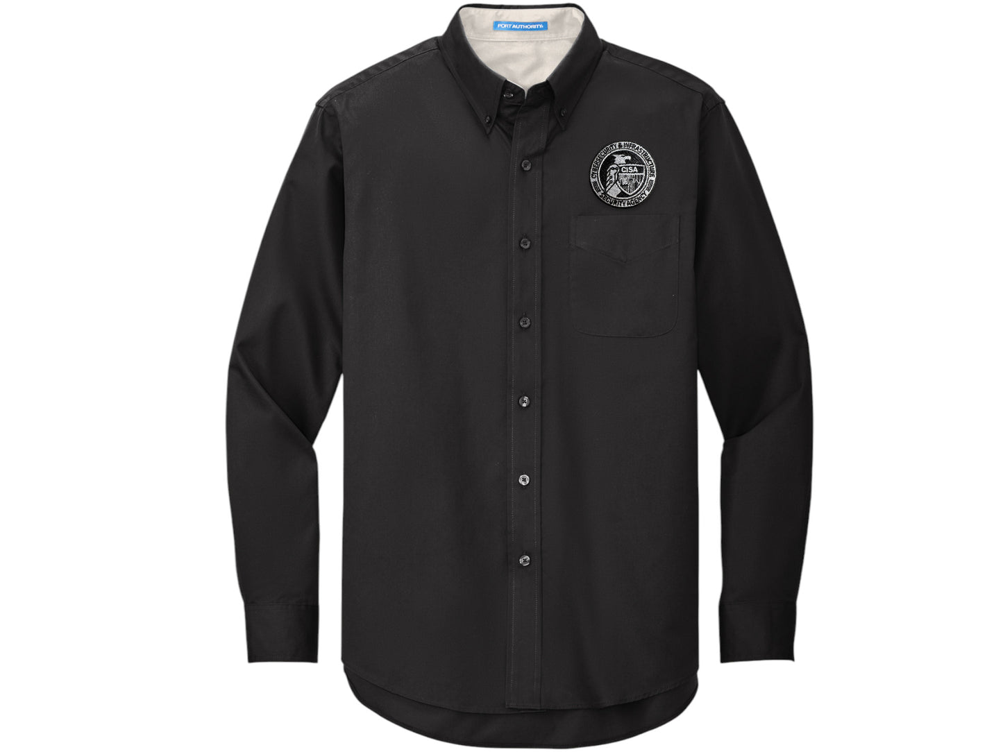 MEN'S CISA SEAL BUTTON UP DRESS SHIRT-S608