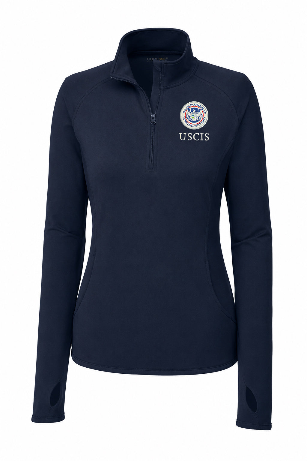 WOMEN'S USCIS SPORT TEK SPORT WICK STRETCH 1/2 ZIP PULLOVER-LST850