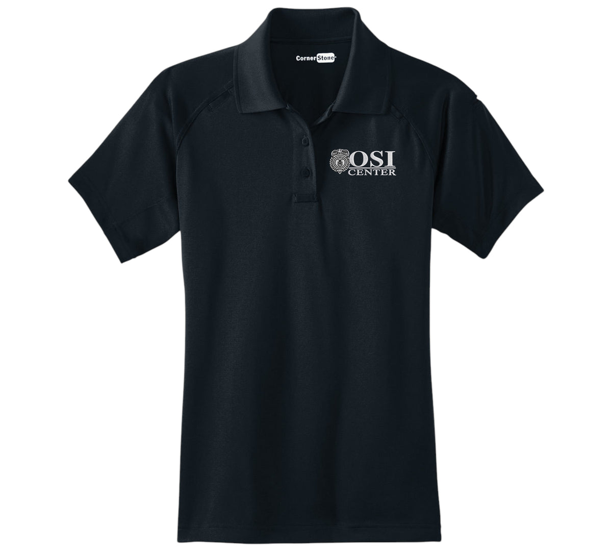 WOMEN'S OSI CENTER LOGO CORNERSTONE TACTICAL POLO-CS411