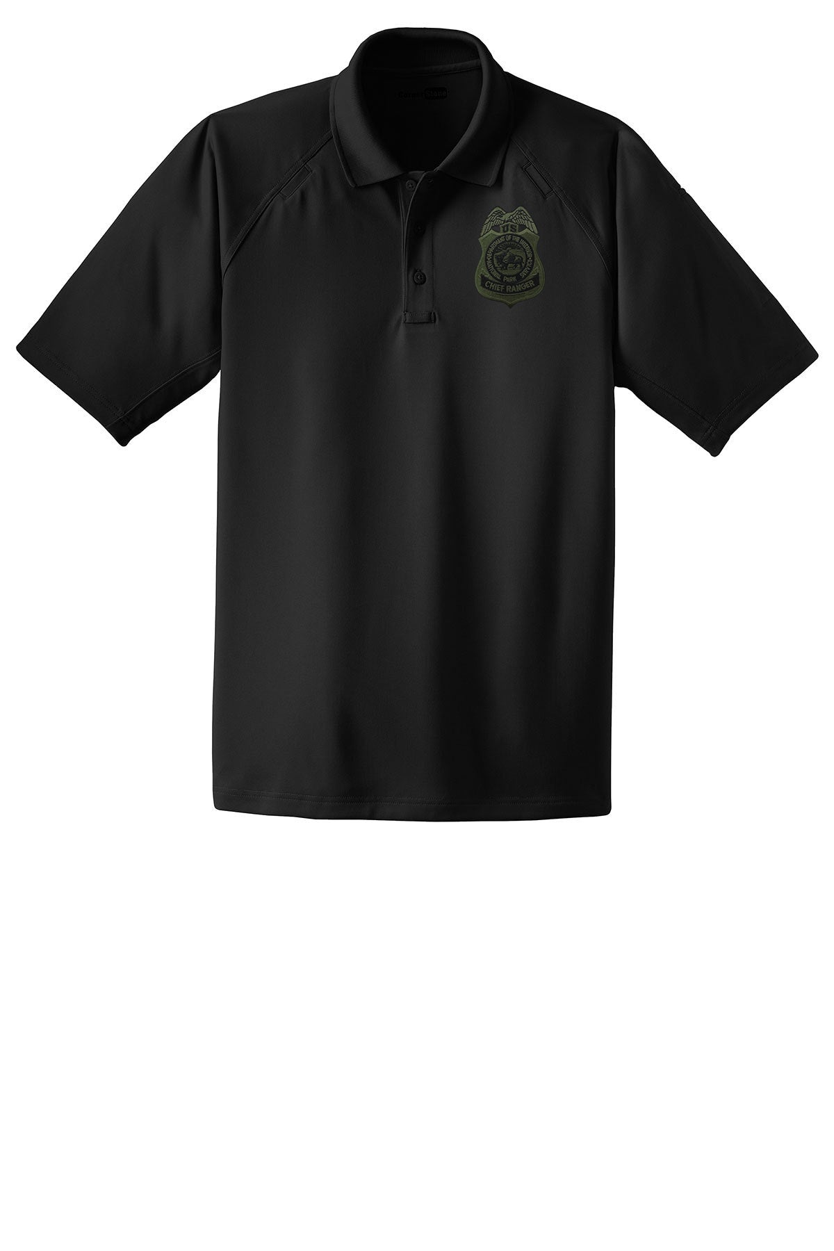 MEN'S TACTICAL POLO-CS410 NPS OD BADGE