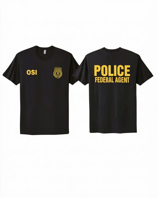 AF OSI RAID T-SHIRT GOLD INK