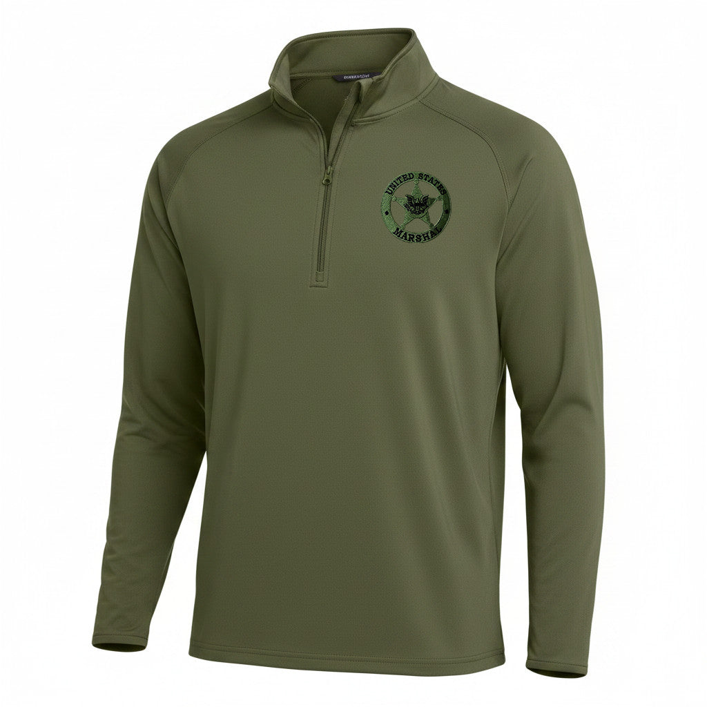 MEN'S EMB USMS STAR SPORT TEK SPORT WICK STRETCH 1/2 ZIP PULLOVER-ST850