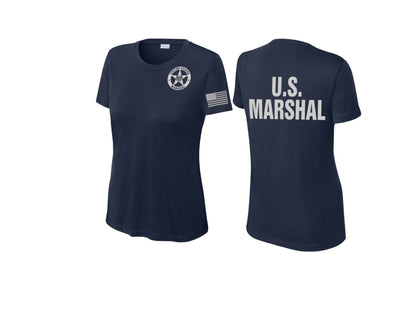 WOMEN'S USMS MOISTURE WICKING CUSTOM RAID T-SHIRT-LST350