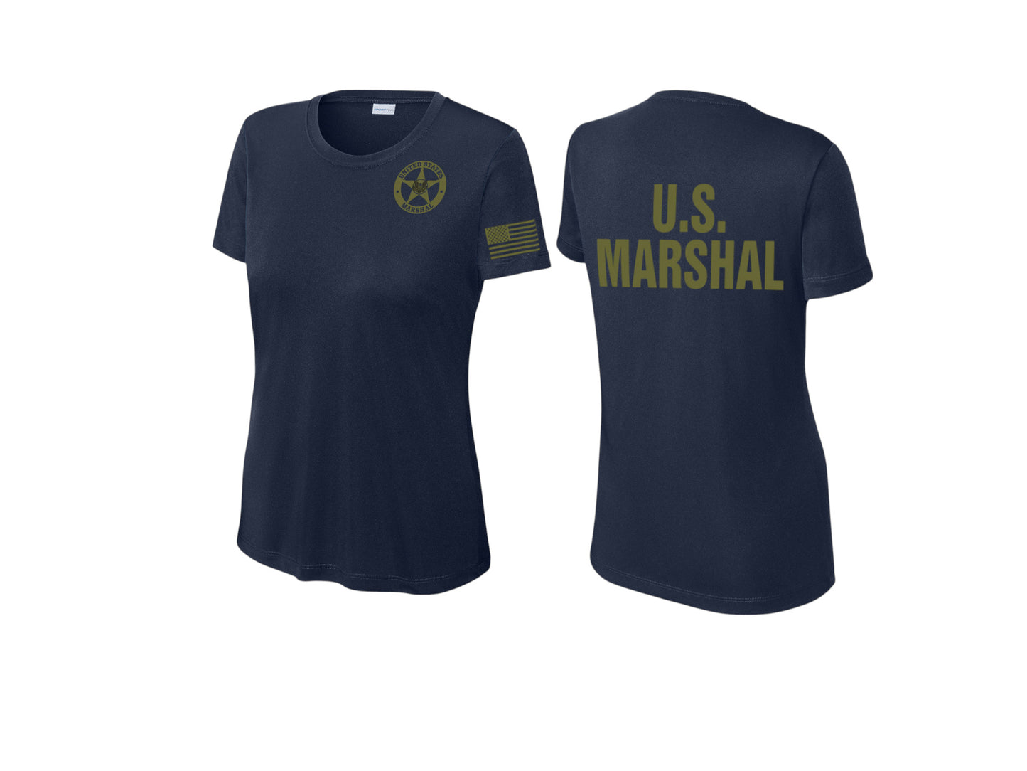 WOMEN'S USMS MOISTURE WICKING CUSTOM RAID T-SHIRT-LST350