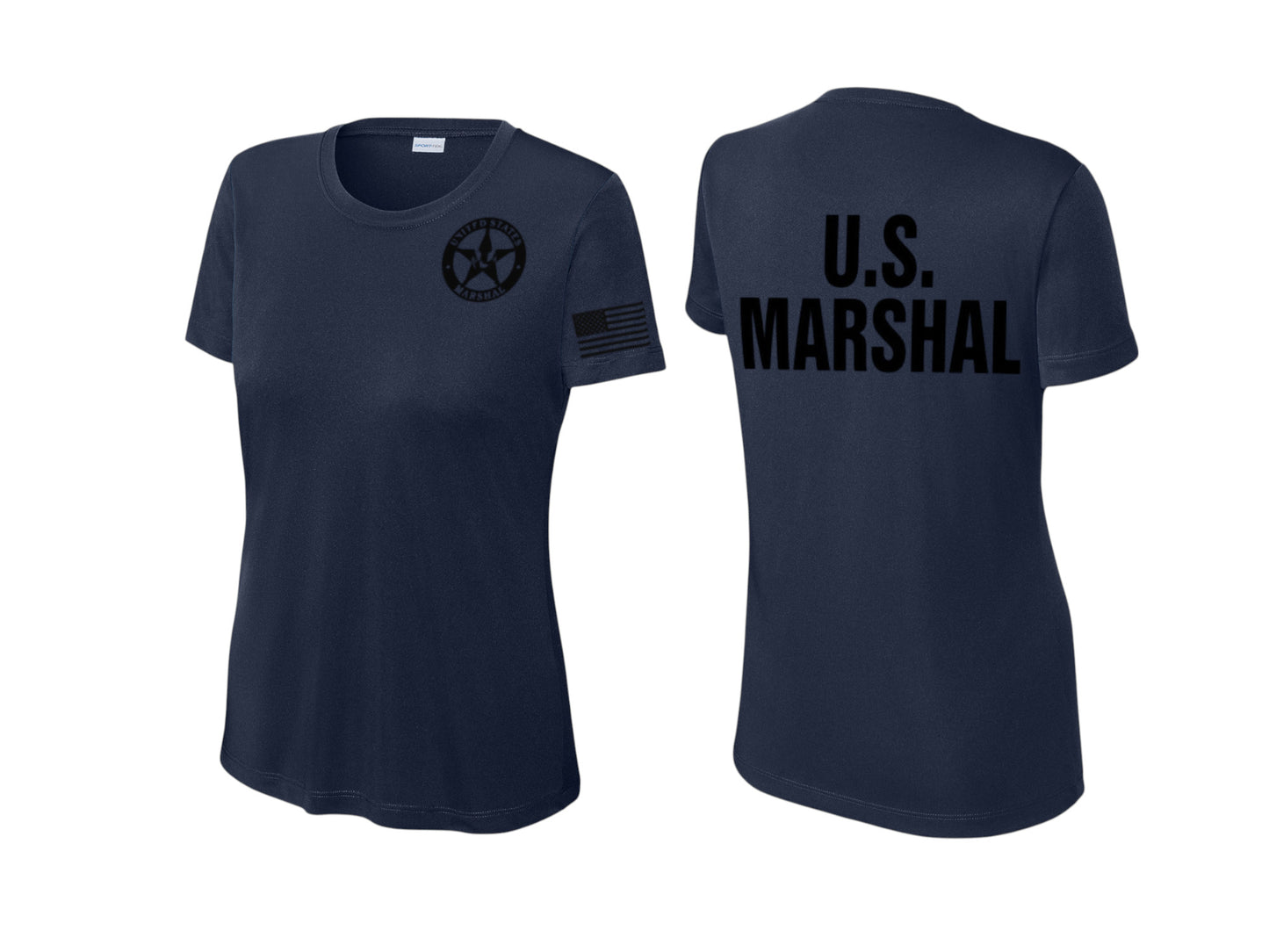 WOMEN'S USMS MOISTURE WICKING CUSTOM RAID T-SHIRT-LST350