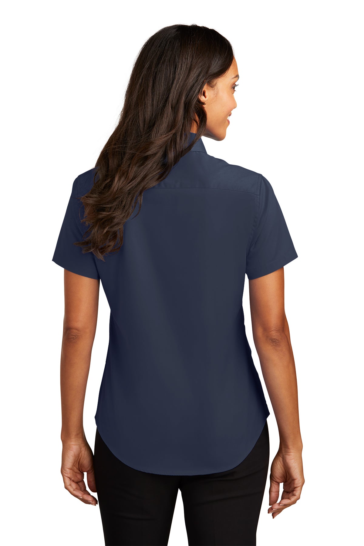 SHORT SLEEVE LADIES BUTTON SHIRT L508