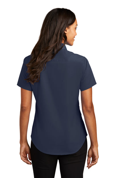 SHORT SLEEVE LADIES BUTTON SHIRT L508