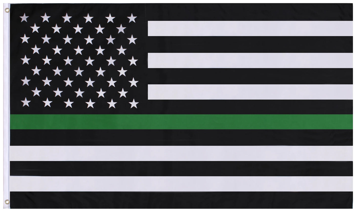 THIN GREEN LINE USA FLAG 3' x 5'