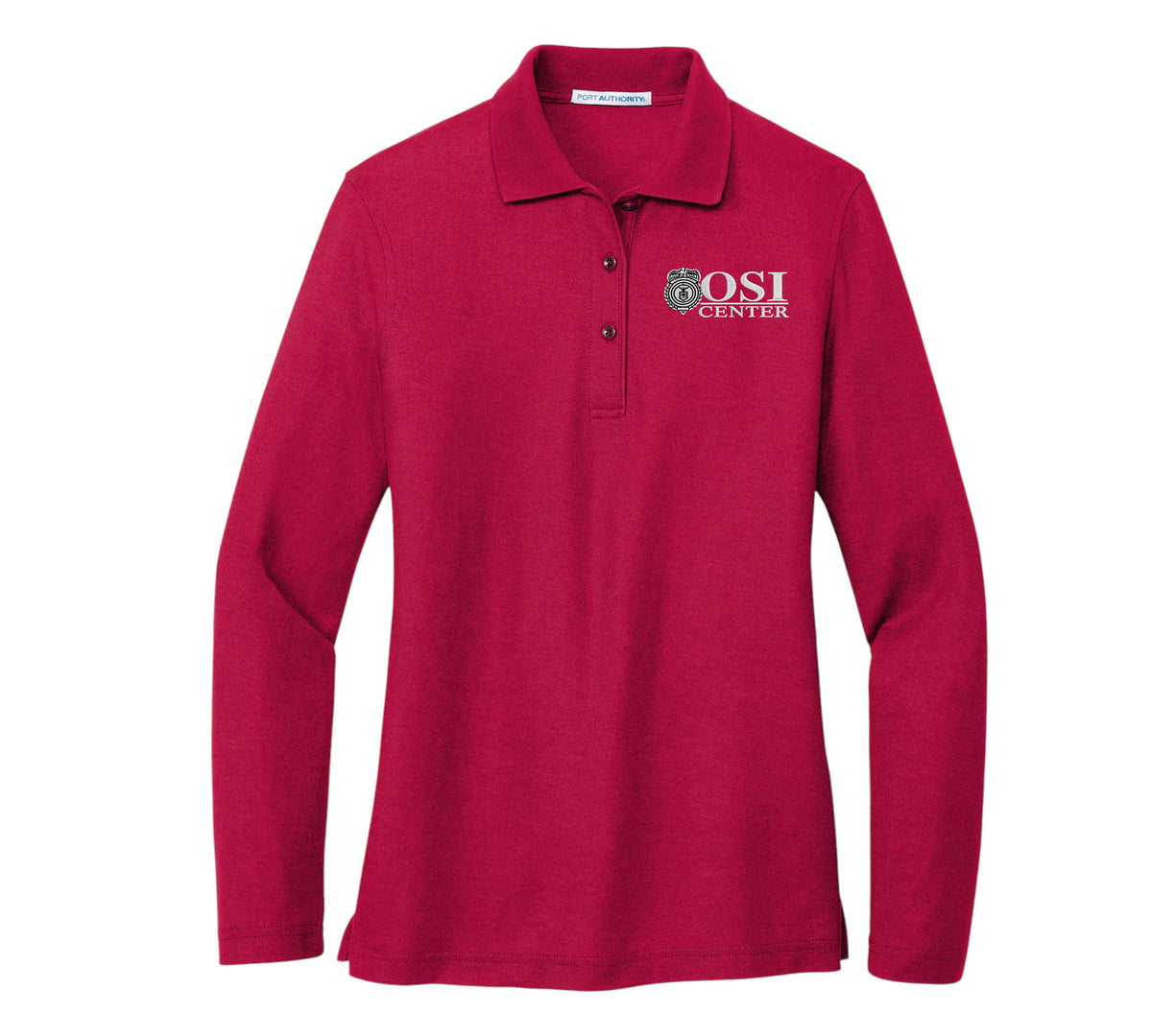WOMEN'S OSI CENTER LOGO LONG SLEEVE PORT AUTHORITY POLO - L500LS