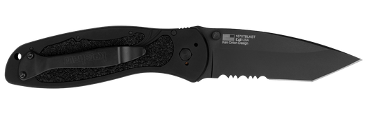 KERSHAW BLUR, BLACK SERRATED TANTO, 1670TBLKST