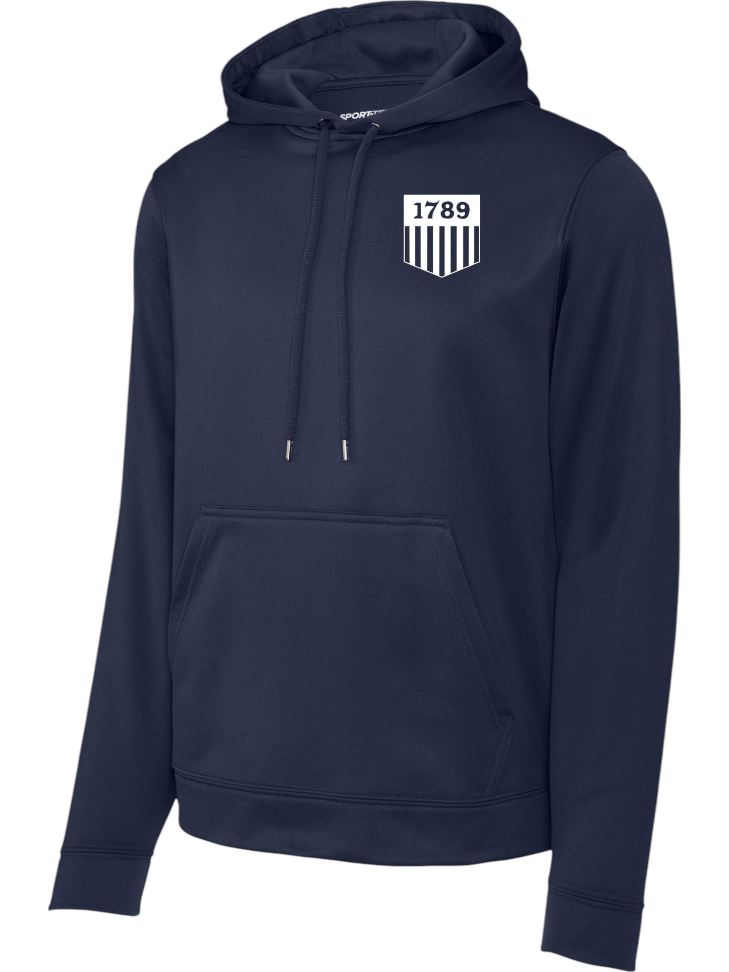 1789 PRINTED SHIELD WICKING HOODED PULLOVER-F244