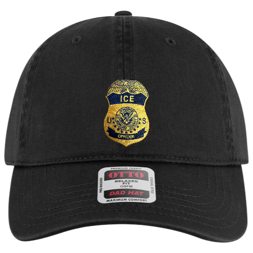 ICE OFFICER BADGE LOW PROFILE HAT