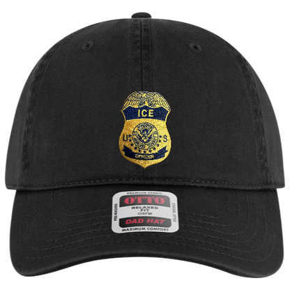 ICE OFFICER BADGE LOW PROFILE HAT
