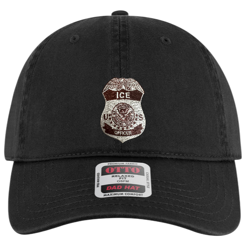 ICE OFFICER BADGE LOW PROFILE HAT
