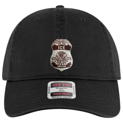ICE OFFICER BADGE LOW PROFILE HAT