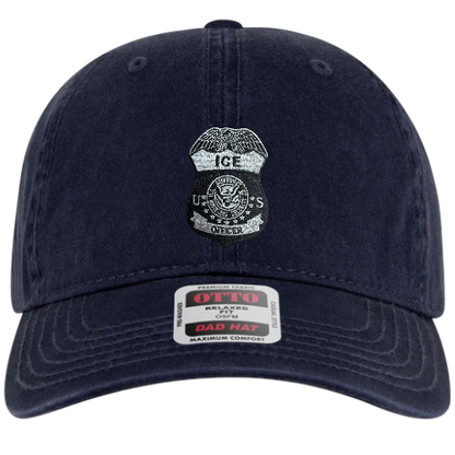 ICE OFFICER BADGE LOW PROFILE HAT