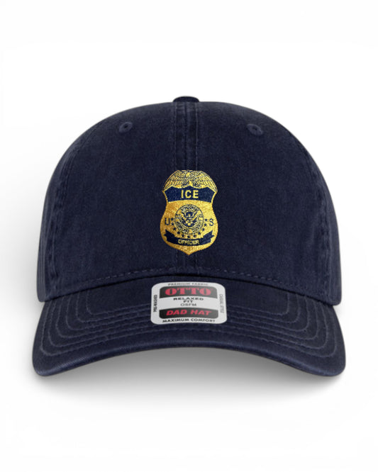 ICE OFFICER BADGE LOW PROFILE HAT