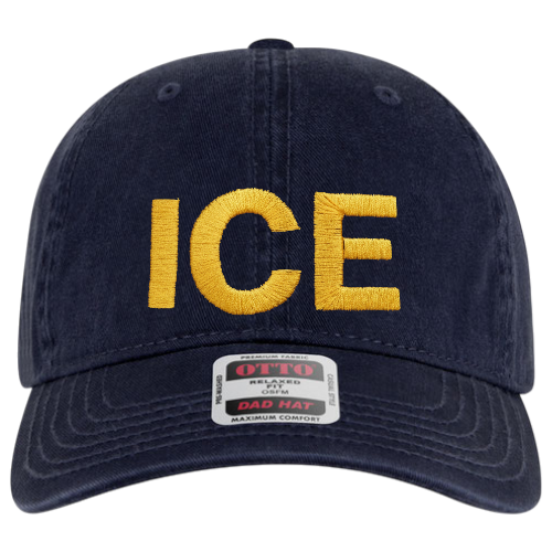 ICE LETTERS EMBROIDERED LOW PROFILE HAT