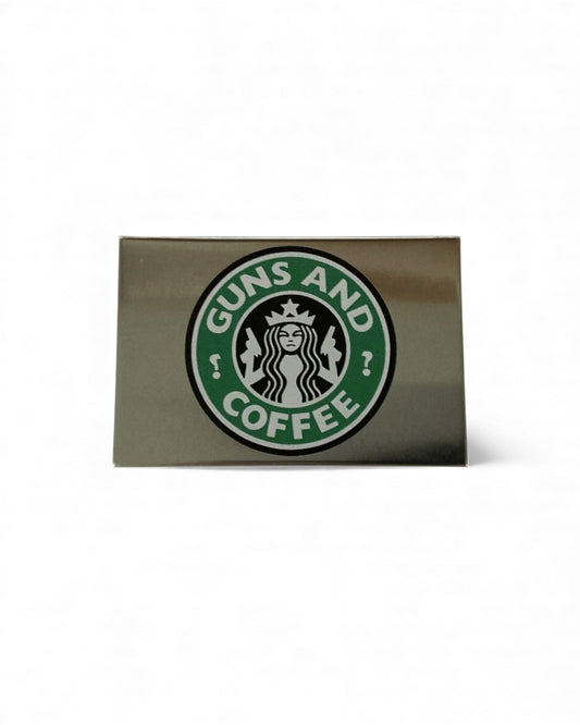 GUNS AND COFFEE MAGNET