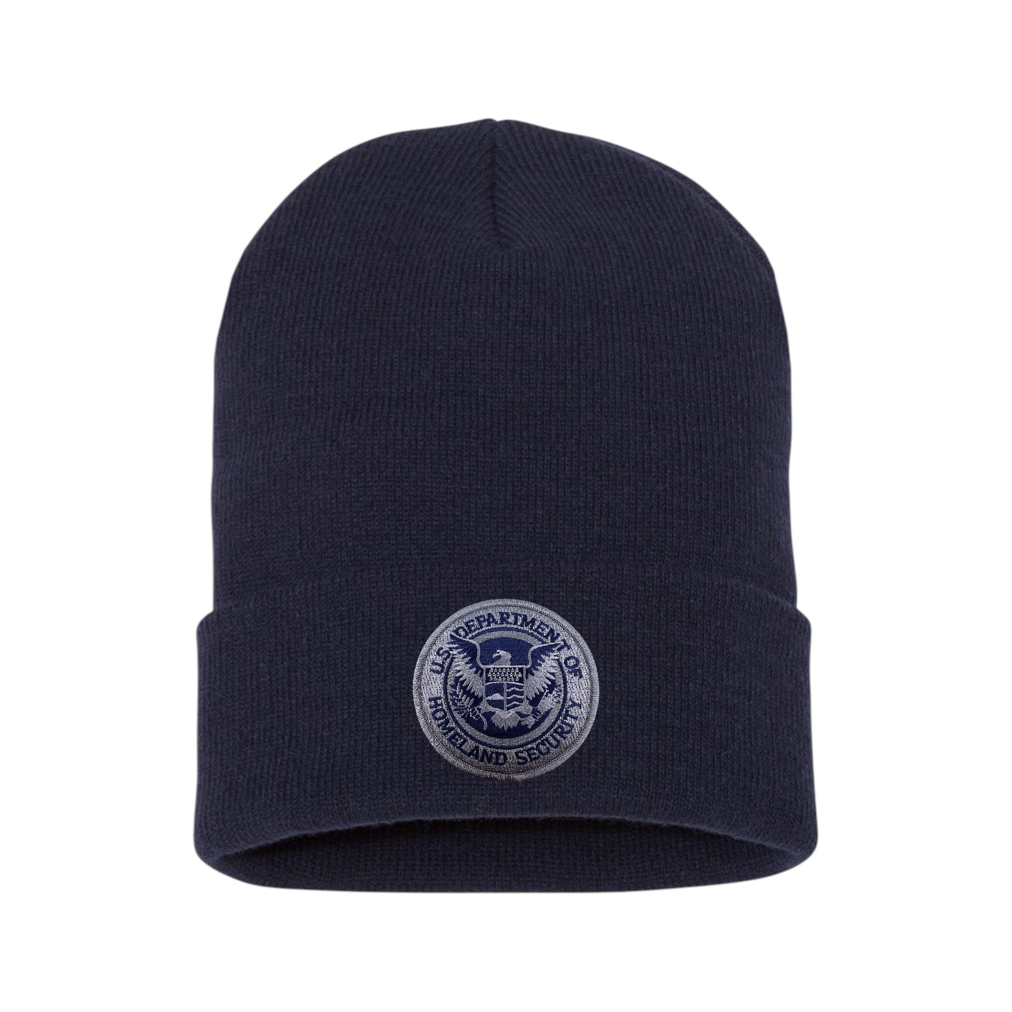 DHS CUFFED KNIT BEANIE – Sally's Cop Shop