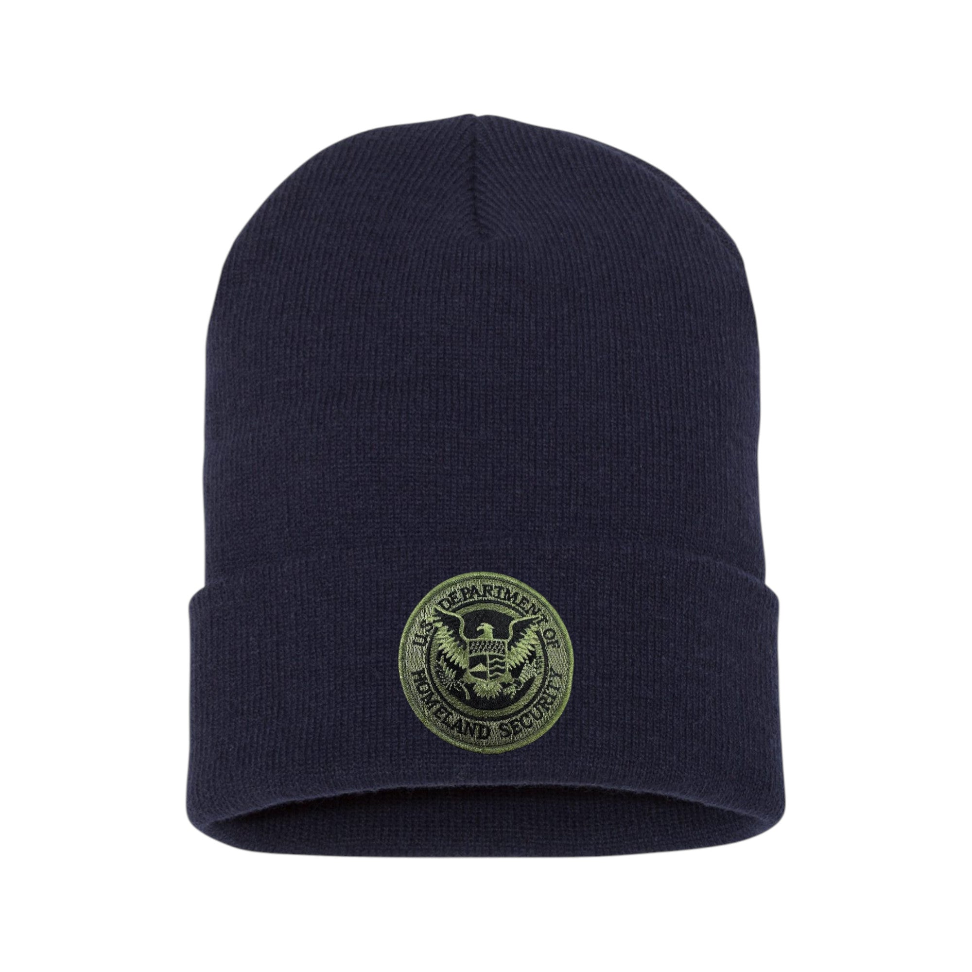DHS CUFFED KNIT BEANIE – Sally's Cop Shop