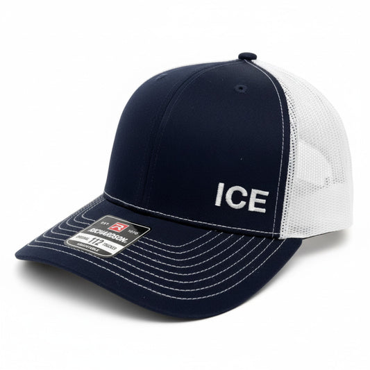 ICE LETTERS ON RICHARDSON HAT